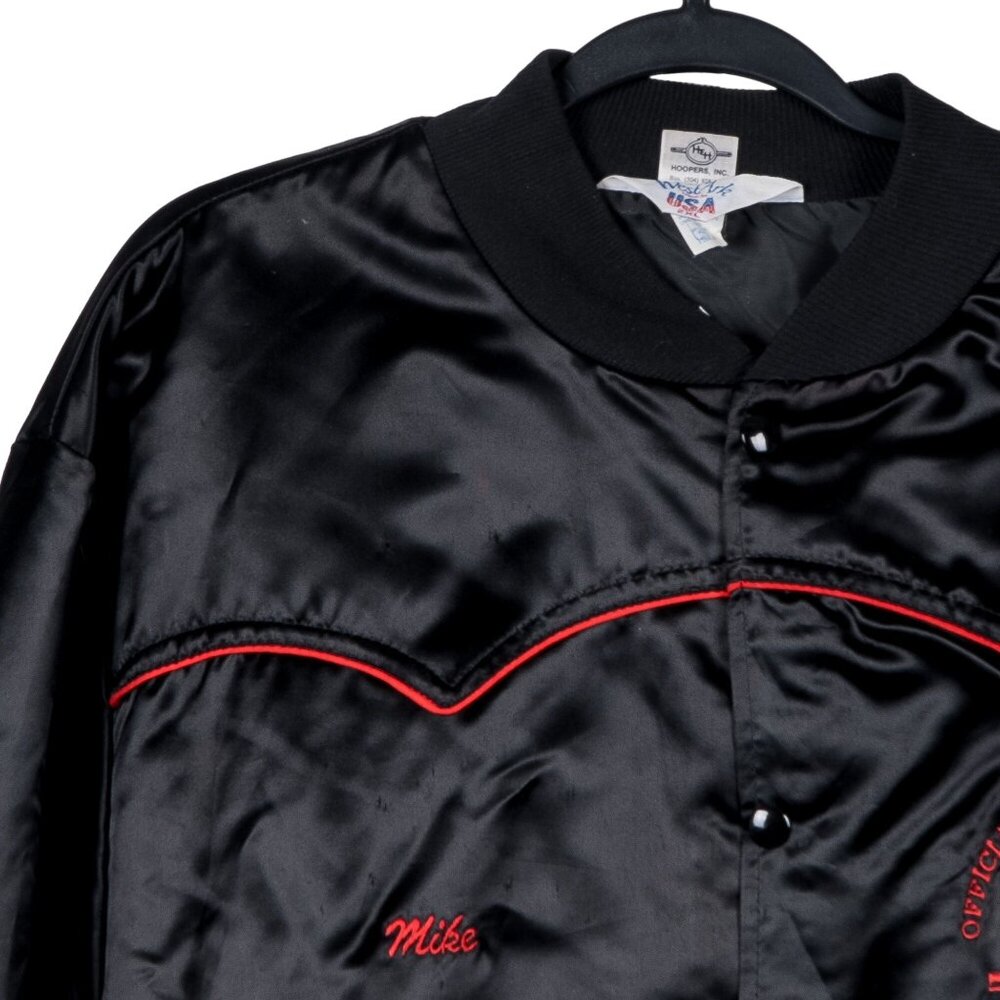 Luthers BARBQ Cook Off Team Bomber Jacket 2XL Texas Barbeque BBQ Satin Western - Picture 5 of 11